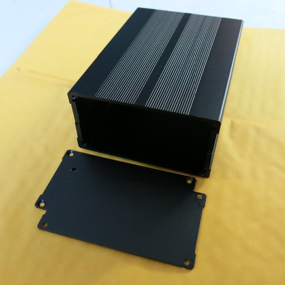 150x105x55mm(LxWxH) ˷̴ Ʈ ڽ Ŭ ̽ Ŭ  PCB Gehaeuse black Alugehaeuse Heatsink